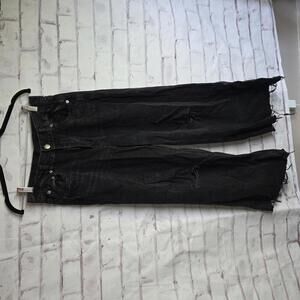 Aeropostale Wide Leg Black Jeans